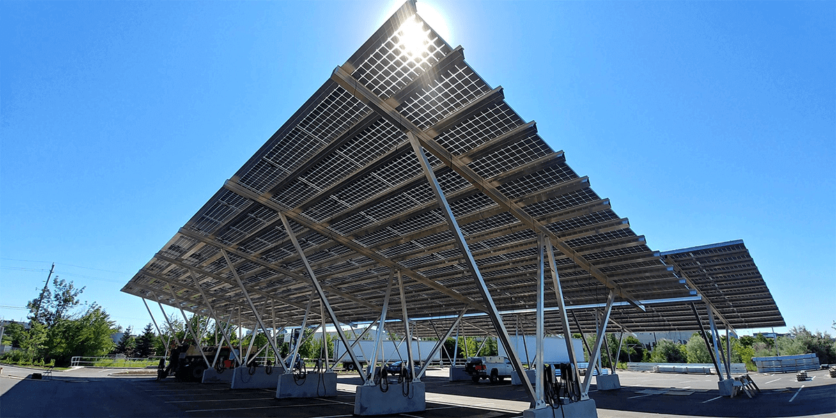 400kWp Evolv 1 - Ground Waterloo Canada- installed by VCT Group