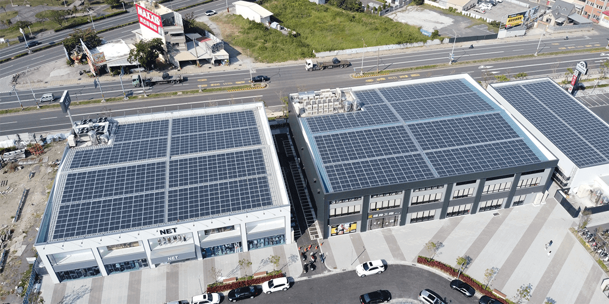 764.32kW Dali Miller Mall Kaoshiung Taiwan installed by Hsinjing Holding